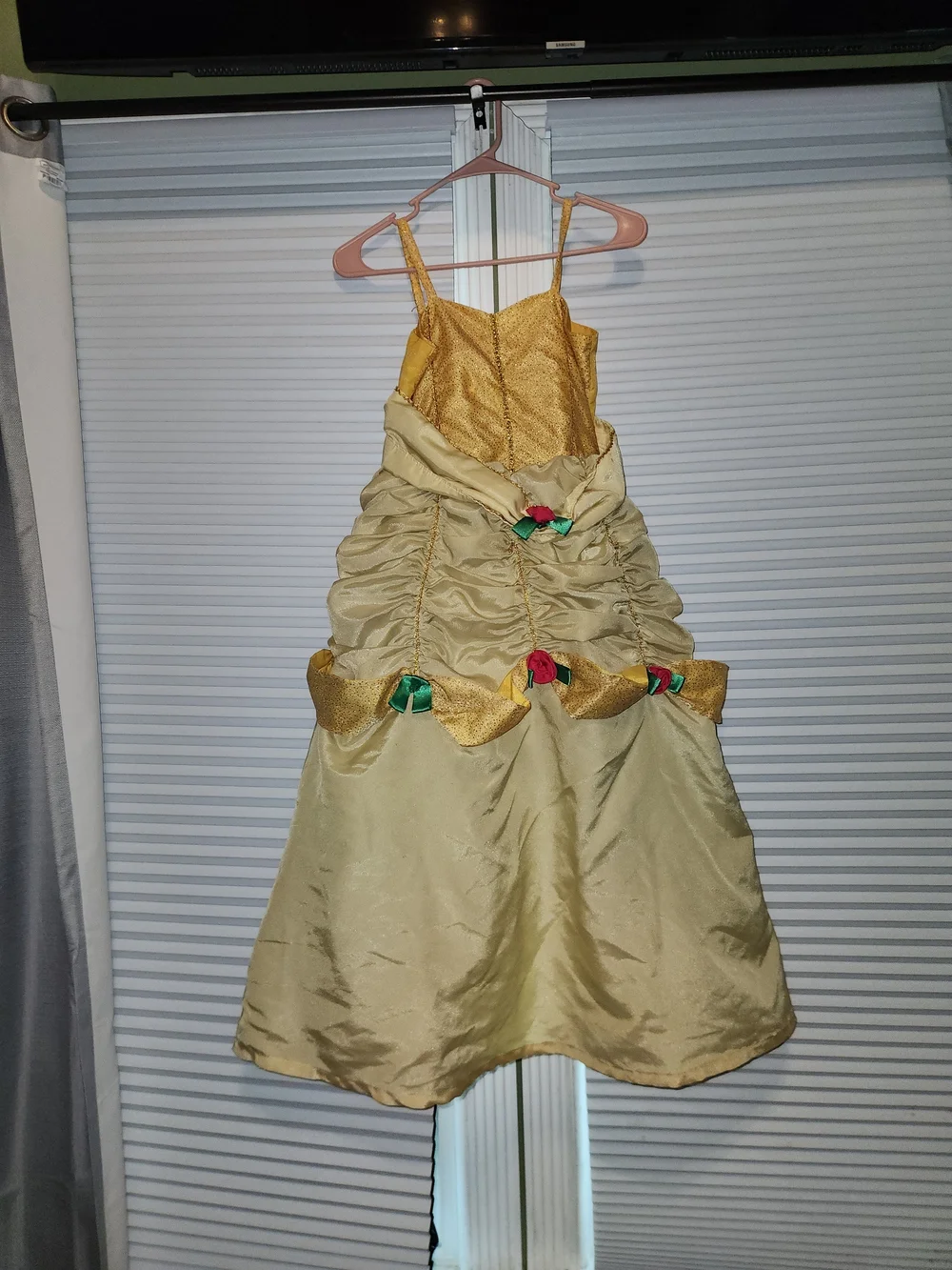 Disguise Gold and Green Princess Ball Gown Costume